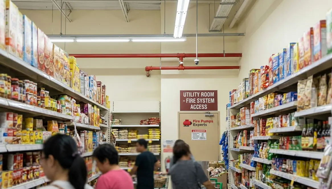 supermarket fire pump requirements