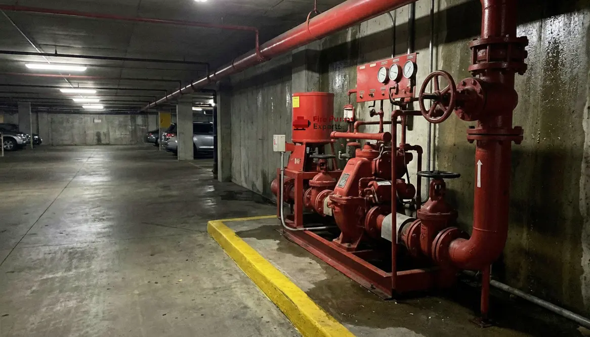 underground garage fire pump requirements
