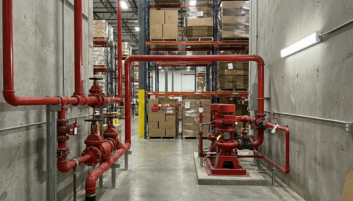 vernon packaging plant fire suppression water infrastructure
