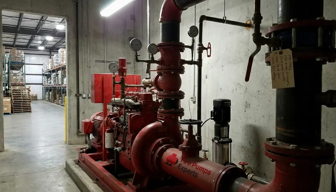 warehouse fire pump requirements for commercial buildings
