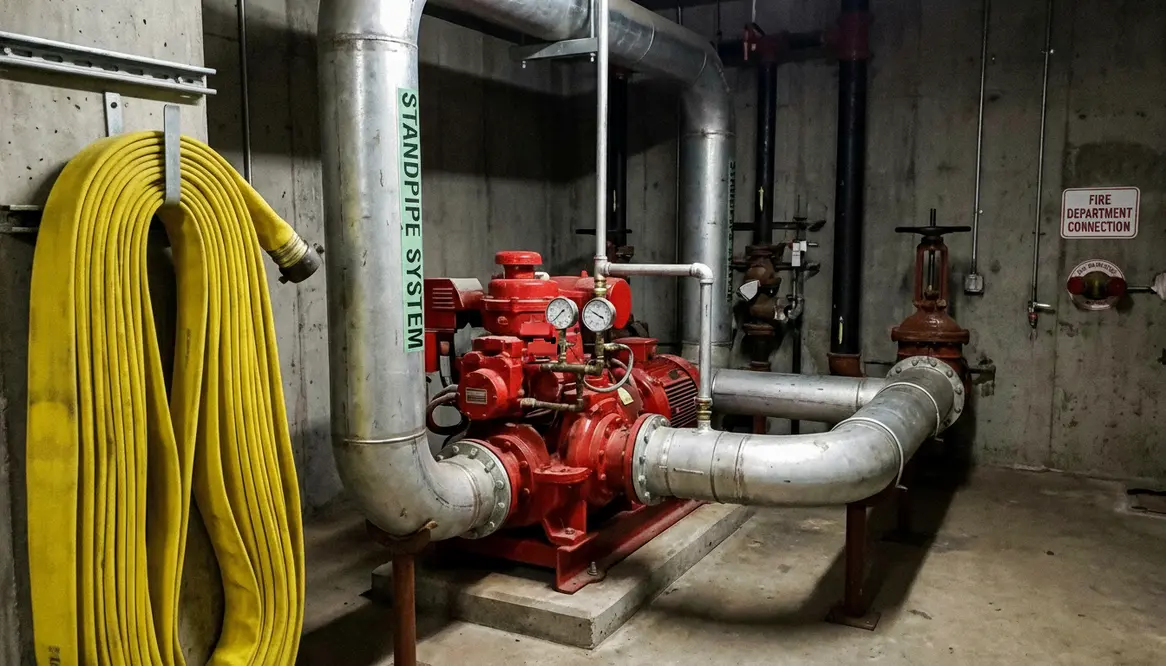 NFPA 14 fire pump requirements standpipe