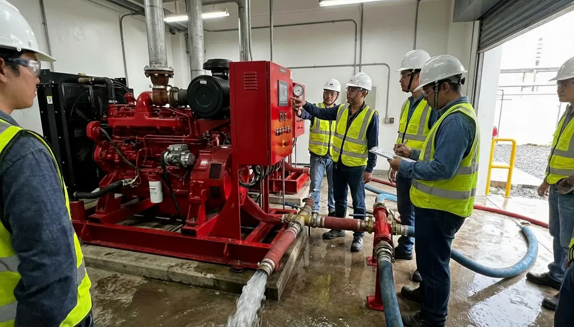 NFPA 20 fire pump acceptance testing