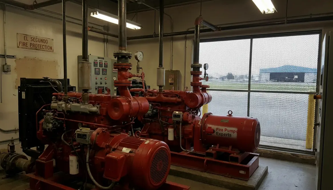 airport facility fire pump El Segundo