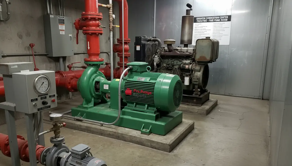 convention center fire pump Anaheim