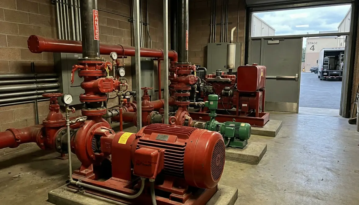 film studio fire pump Burbank