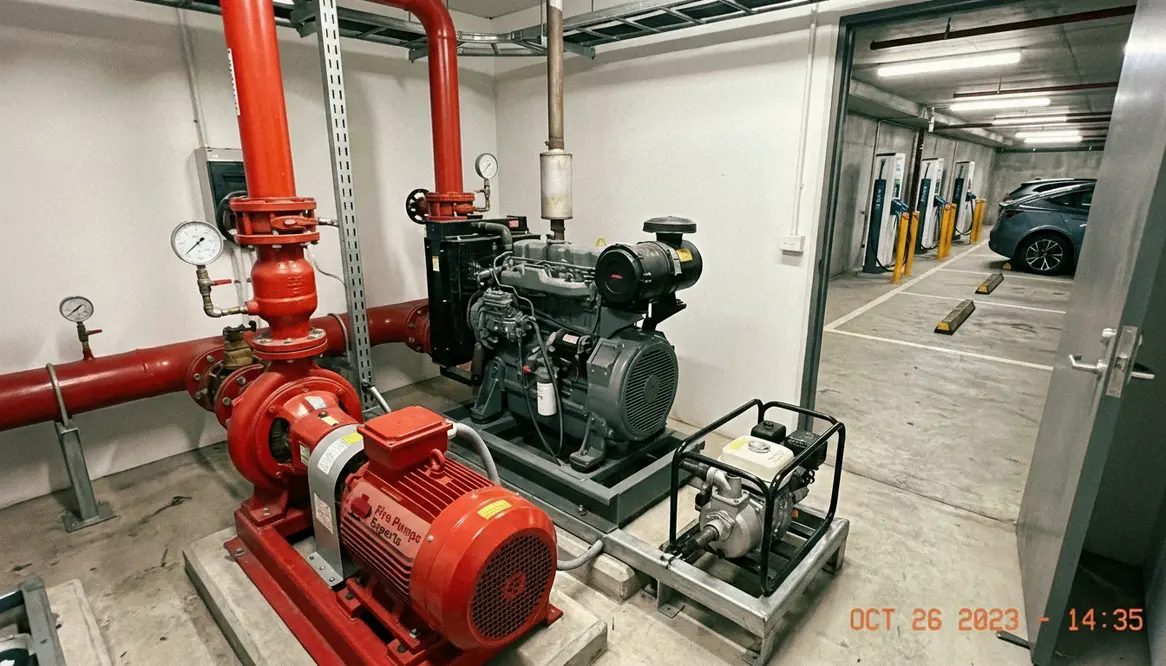 fire pump EV facilities Australia
