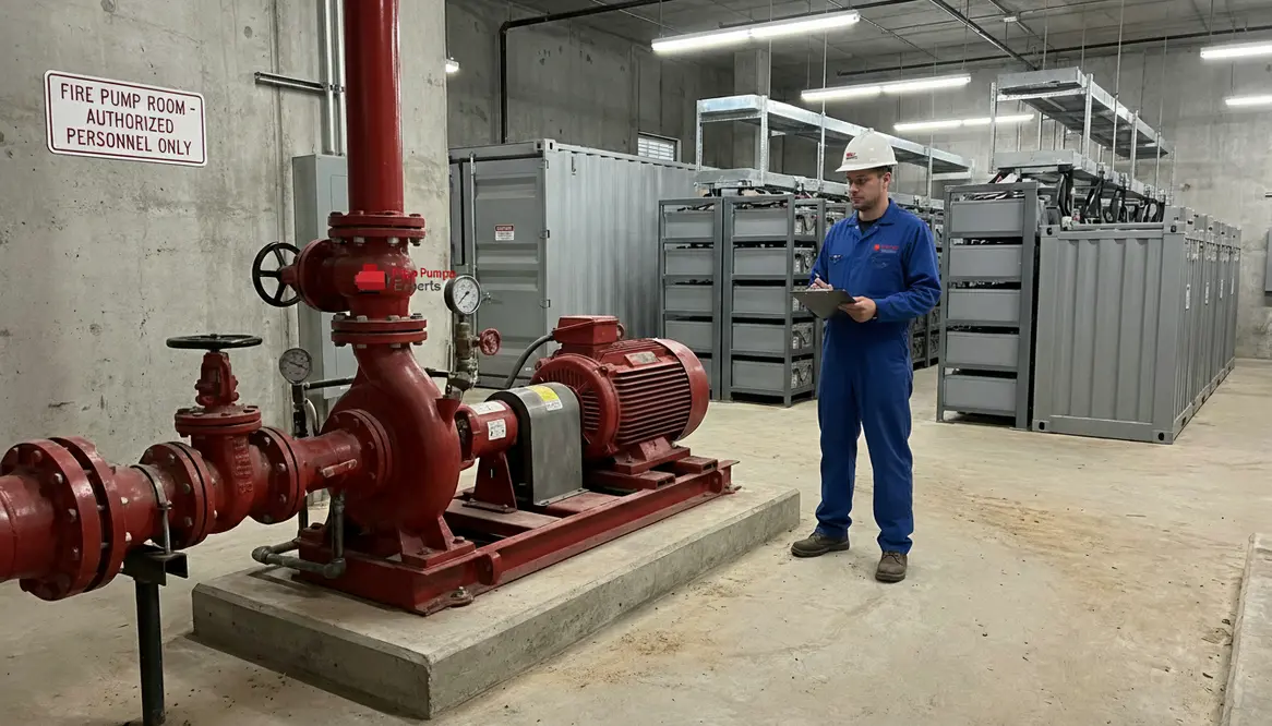 fire pump battery storage fire protection