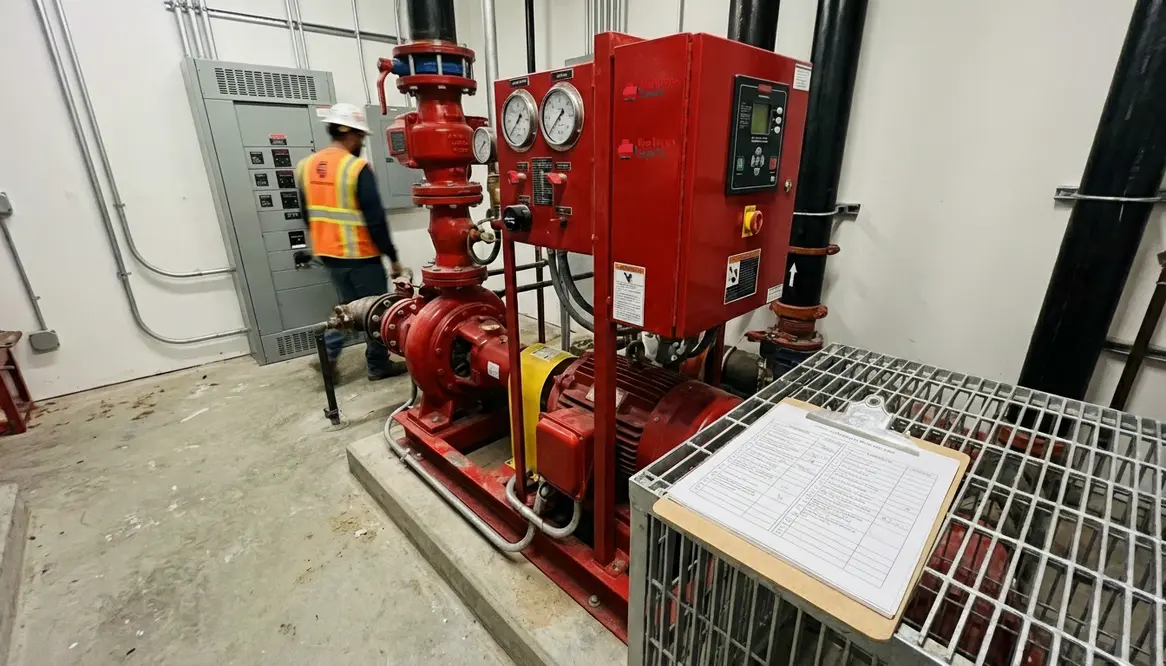 fire pump commissioning issues Irvine