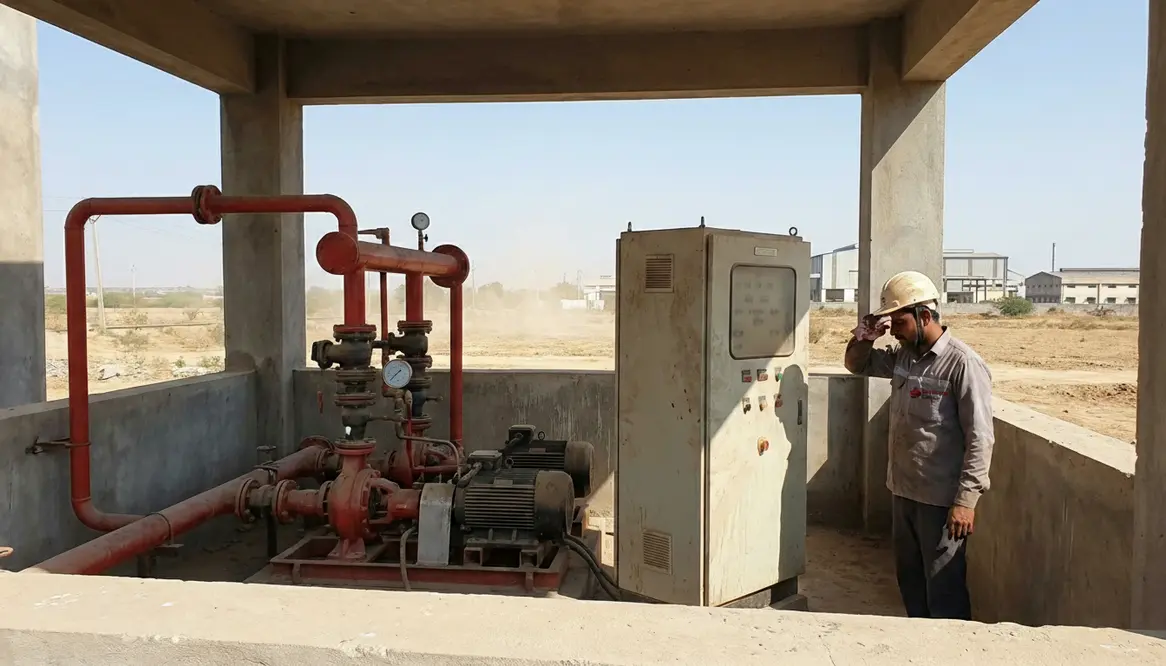 fire pump extreme heat Rajasthan