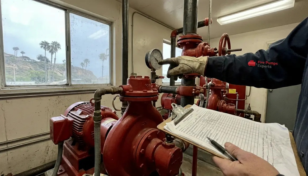 fire pump flow test data interpretation Ventura