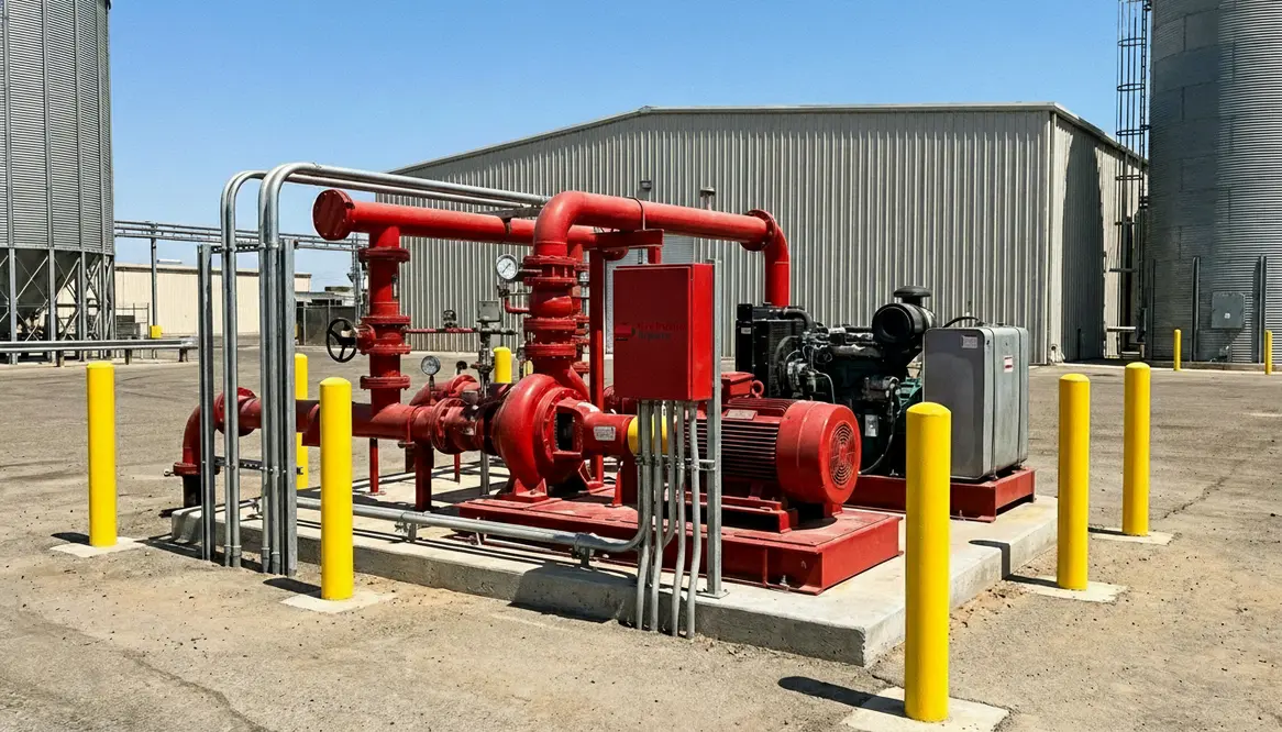 fire pump food plant Bakersfield
