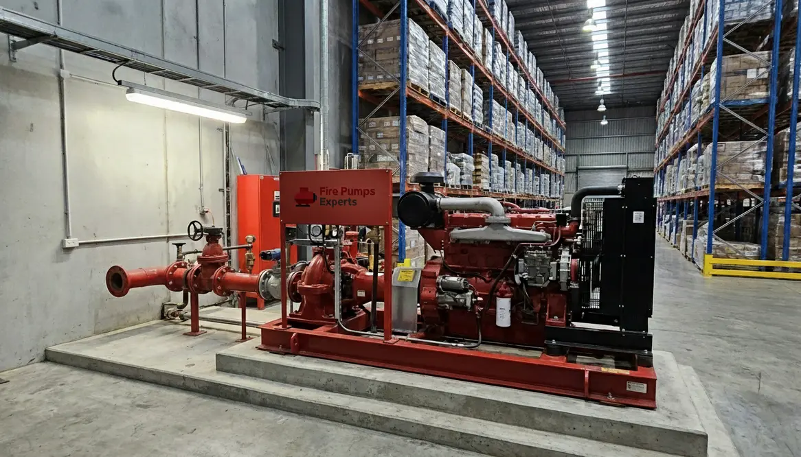 fire pump high ceiling warehouse Australia