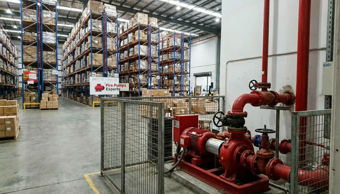 fire pump logistics hub Corona CA