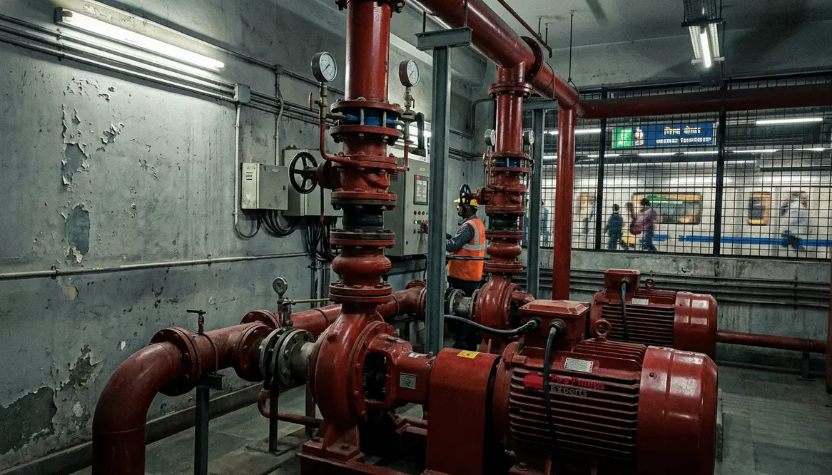 fire pump metro rail India