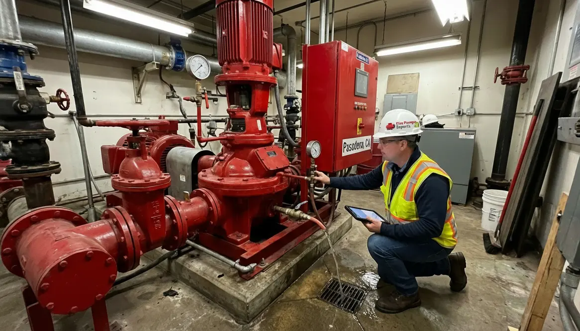 fire pump partial load testing Pasadena