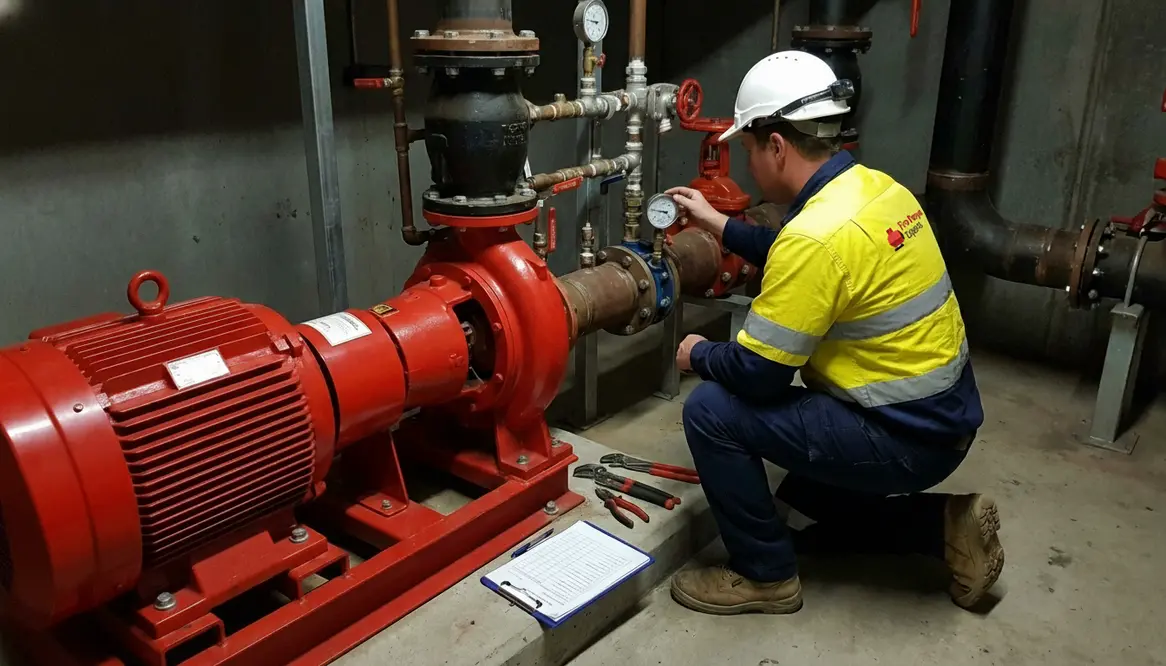 fire pump pressure loss diagnosis Australia