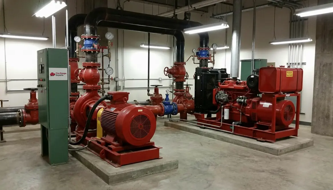 fire pump redundancy Irvine buildings