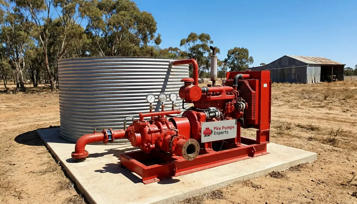 fire pump rural water supply Australia