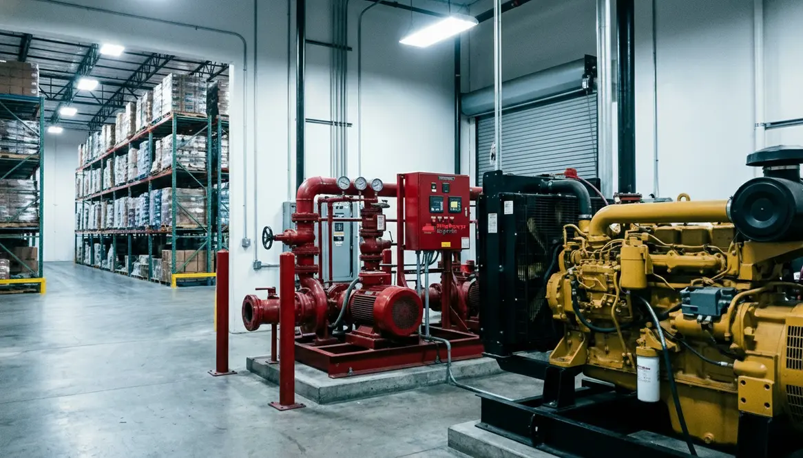 fire pump selection warehouse Riverside CA