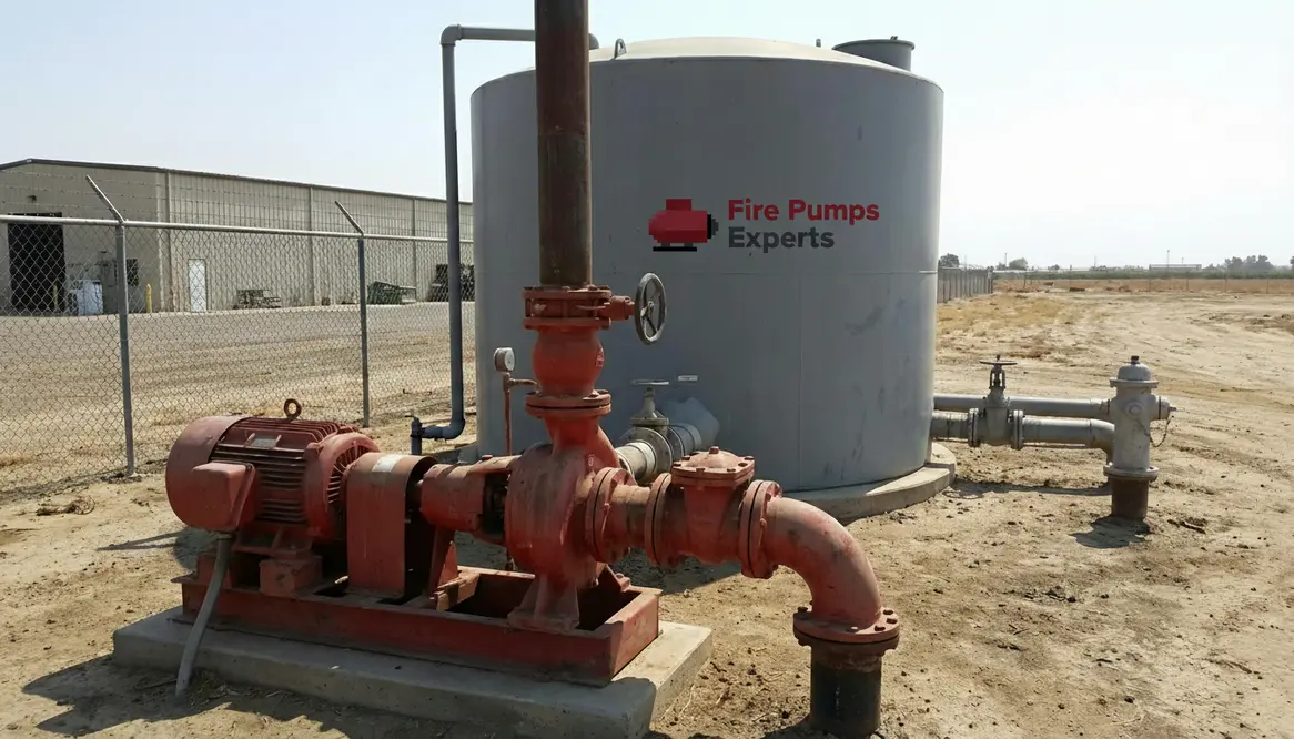 fire pump selection water source Fresno industrial