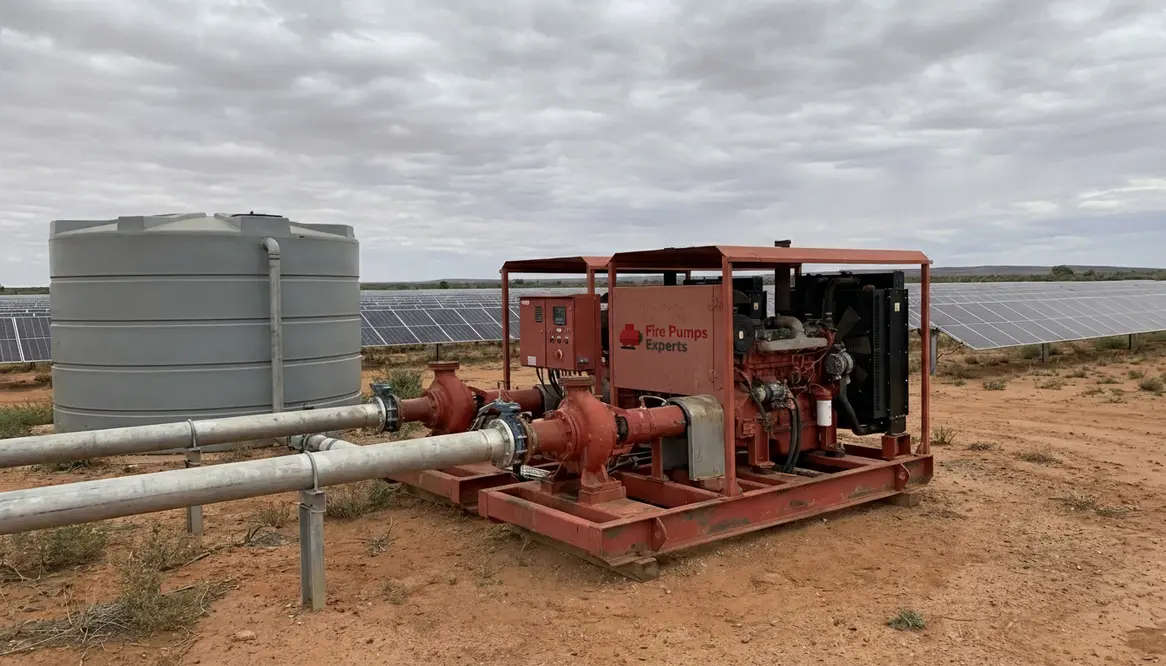 fire pump solar facility Australia
