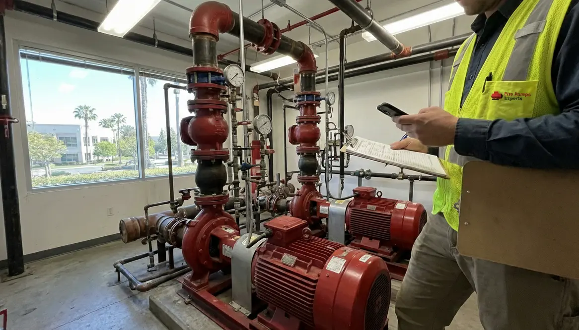 fire pump testing campus Irvine