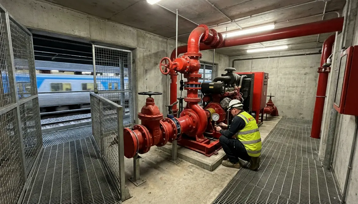 fire pump transport infrastructure Melbourne