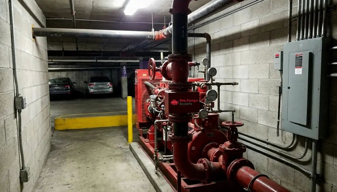 fire pump underground parking Santa Ana