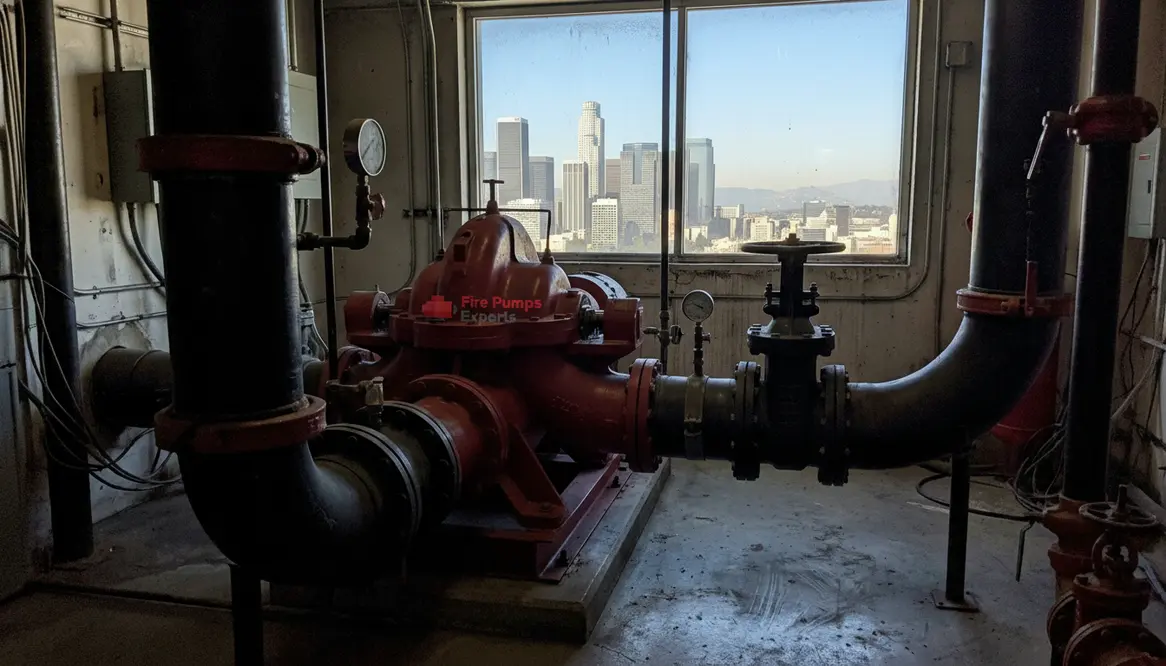 horizontal split case fire pump high rise Los Angeles