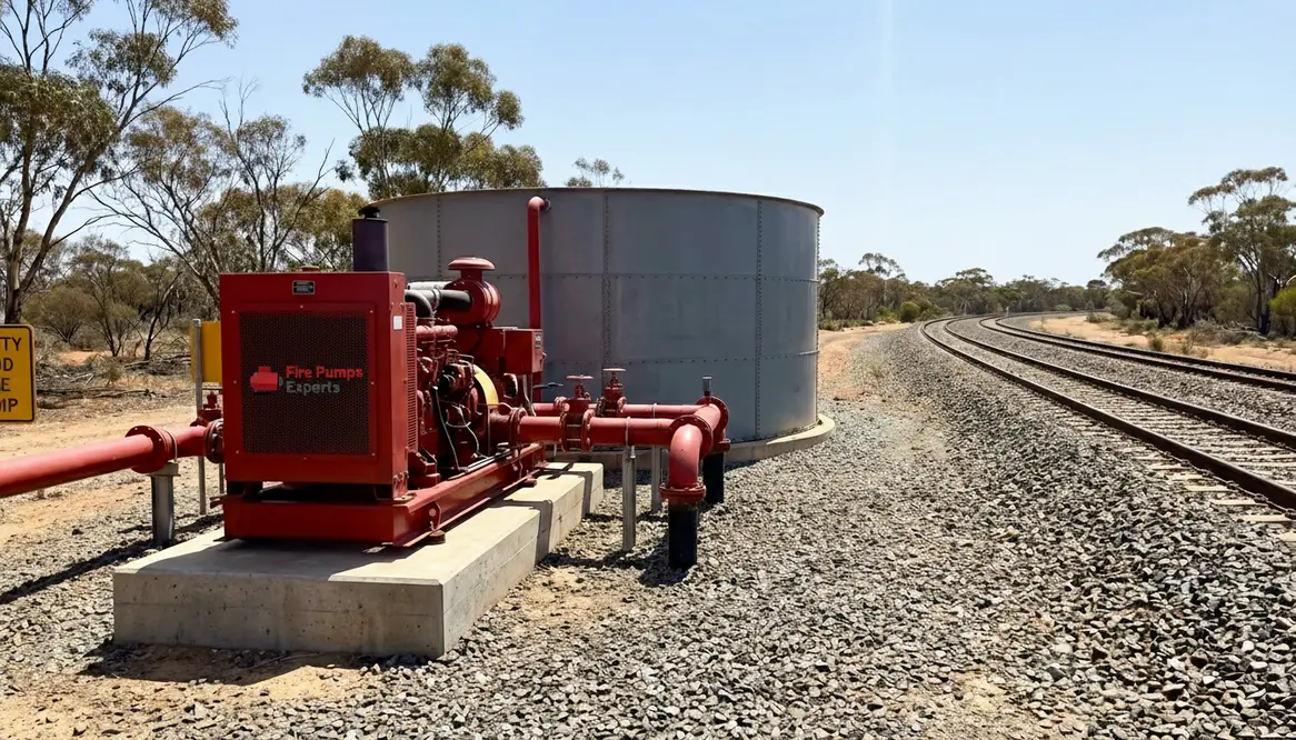 railway fire pump Australia