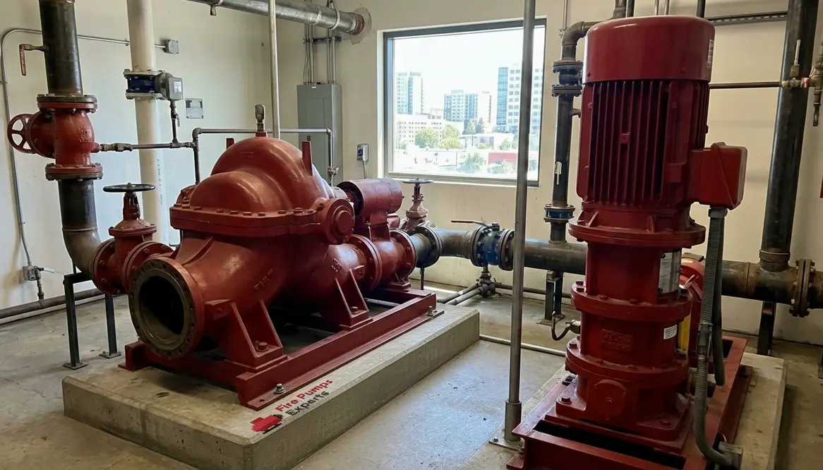 split case vs vertical inline fire pump San Jose