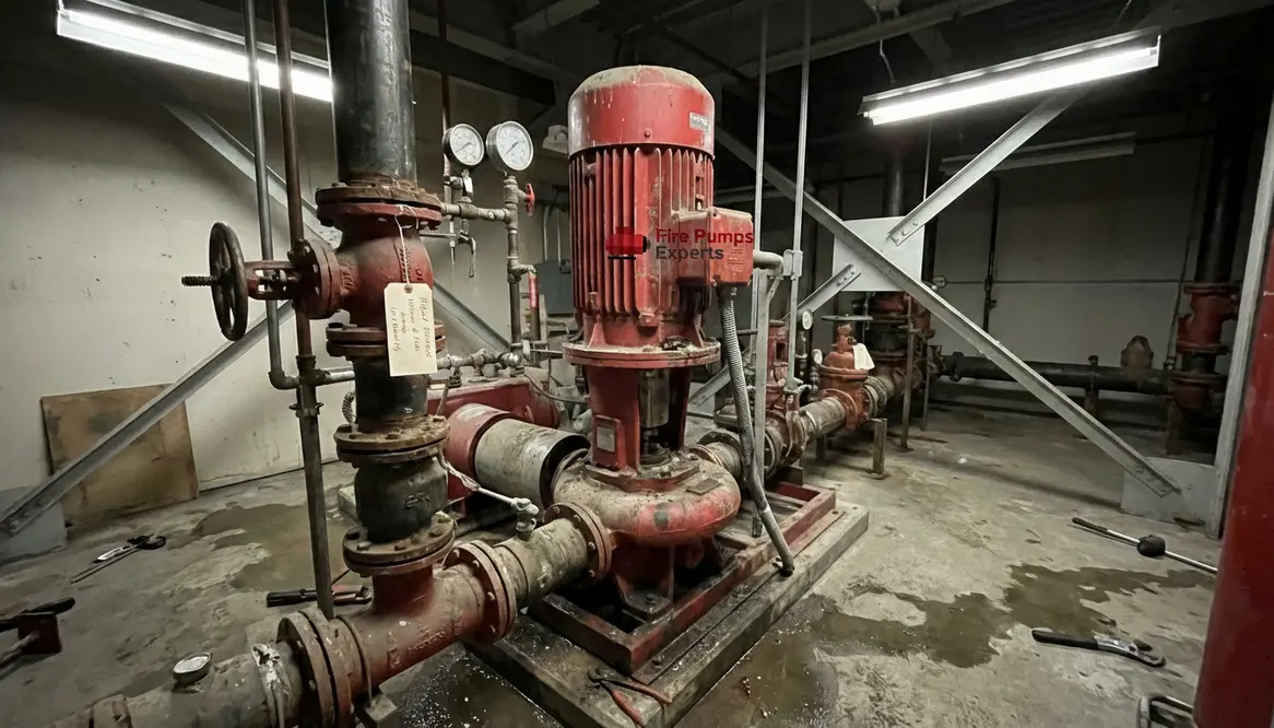 vertical inline fire pump failure Oakland