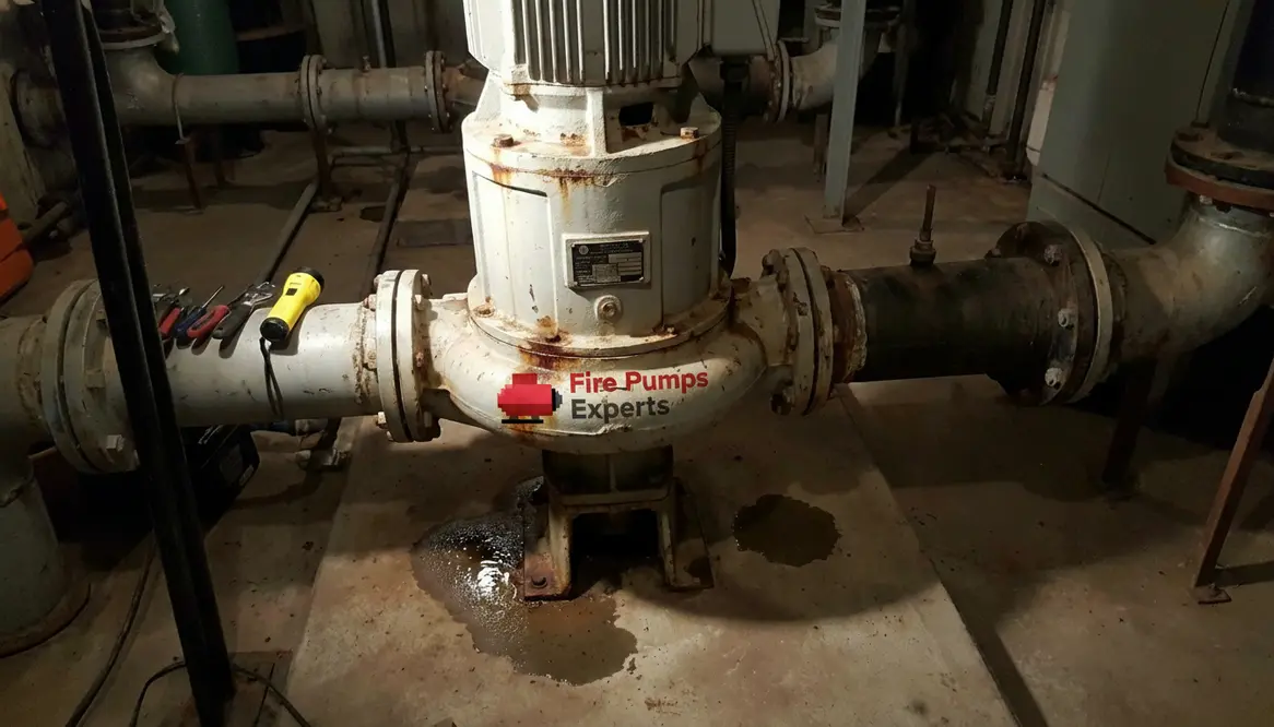 vertical inline fire pump repair issues