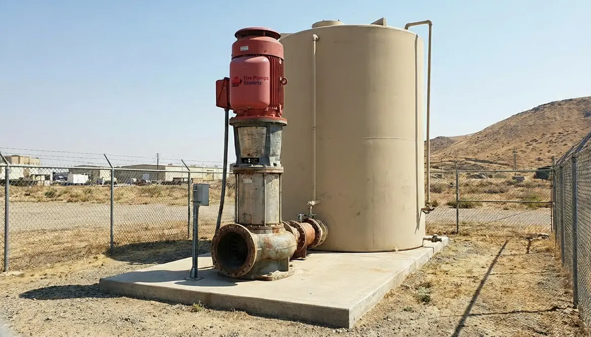 vertical turbine fire pump tank supply Bakersfield