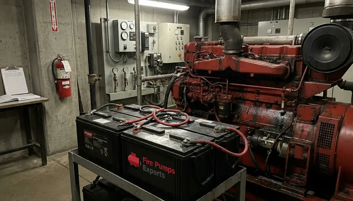 diesel fire pump battery requirements