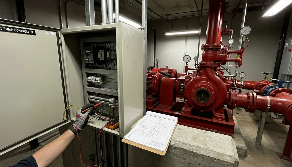end suction fire pump controller