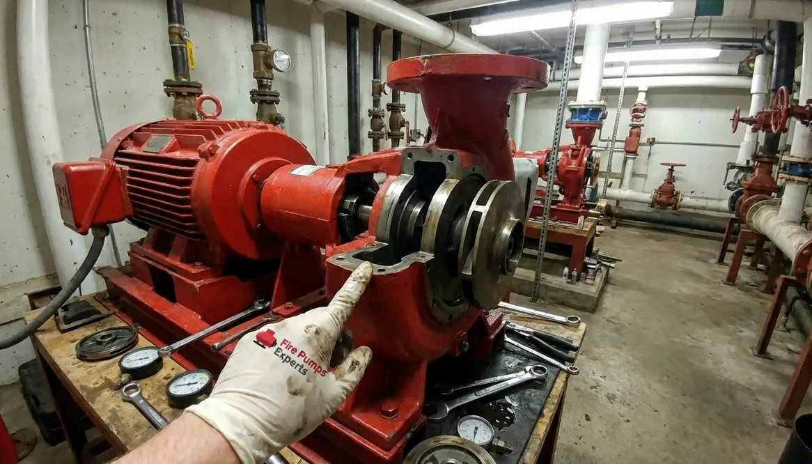 end suction fire pump repair