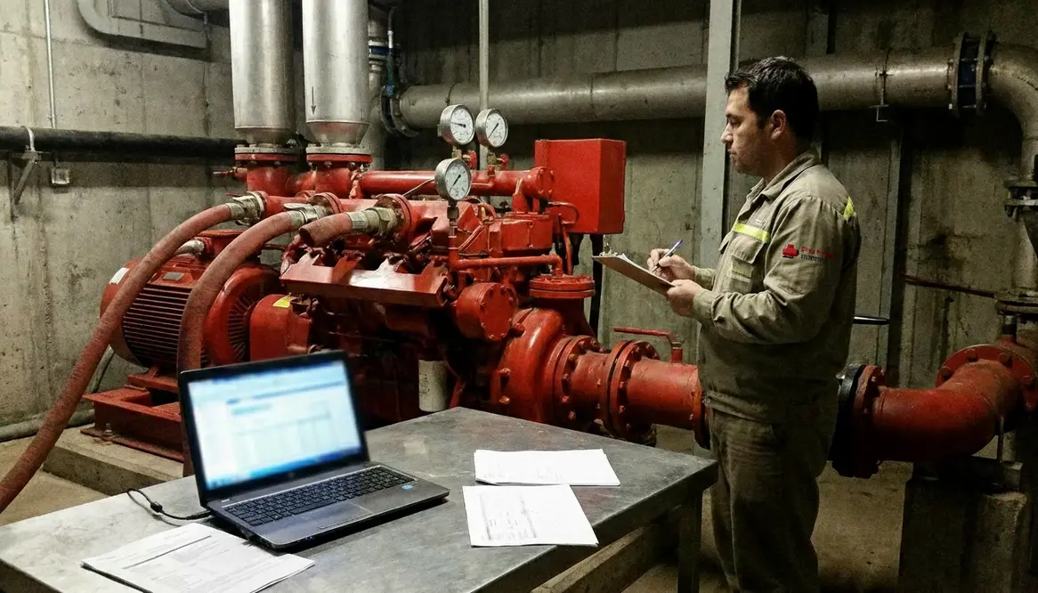 fire pump flow test report