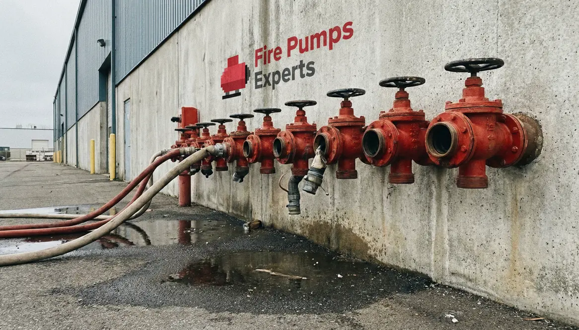 fire pump test header