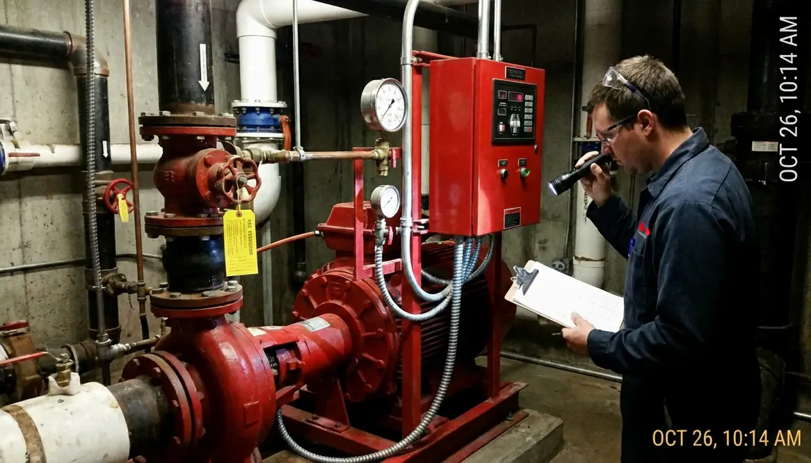 monthly fire pump inspection