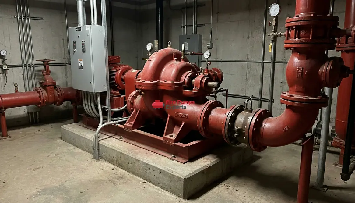 split case fire pump installation