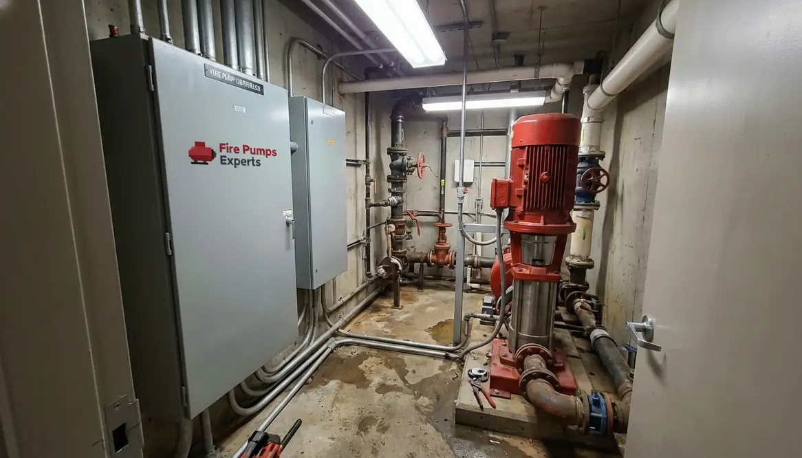 vertical inline fire pump controller