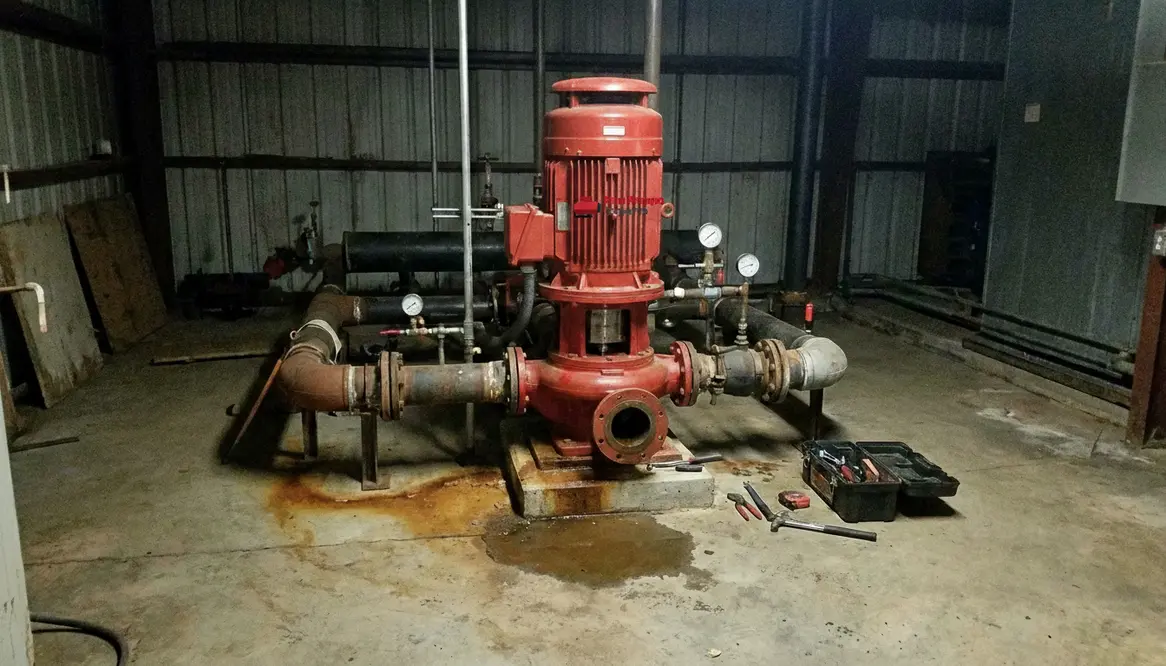 vertical inline fire pump problems