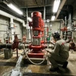 vertical inline fire pump testing