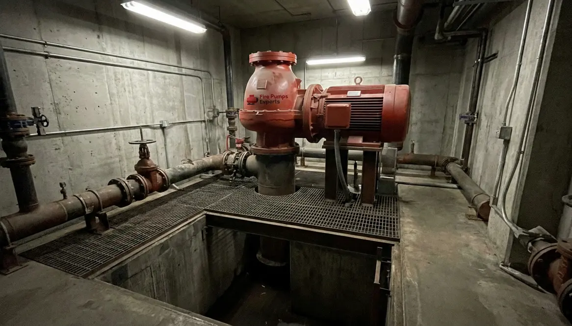 vertical turbine fire pump installation