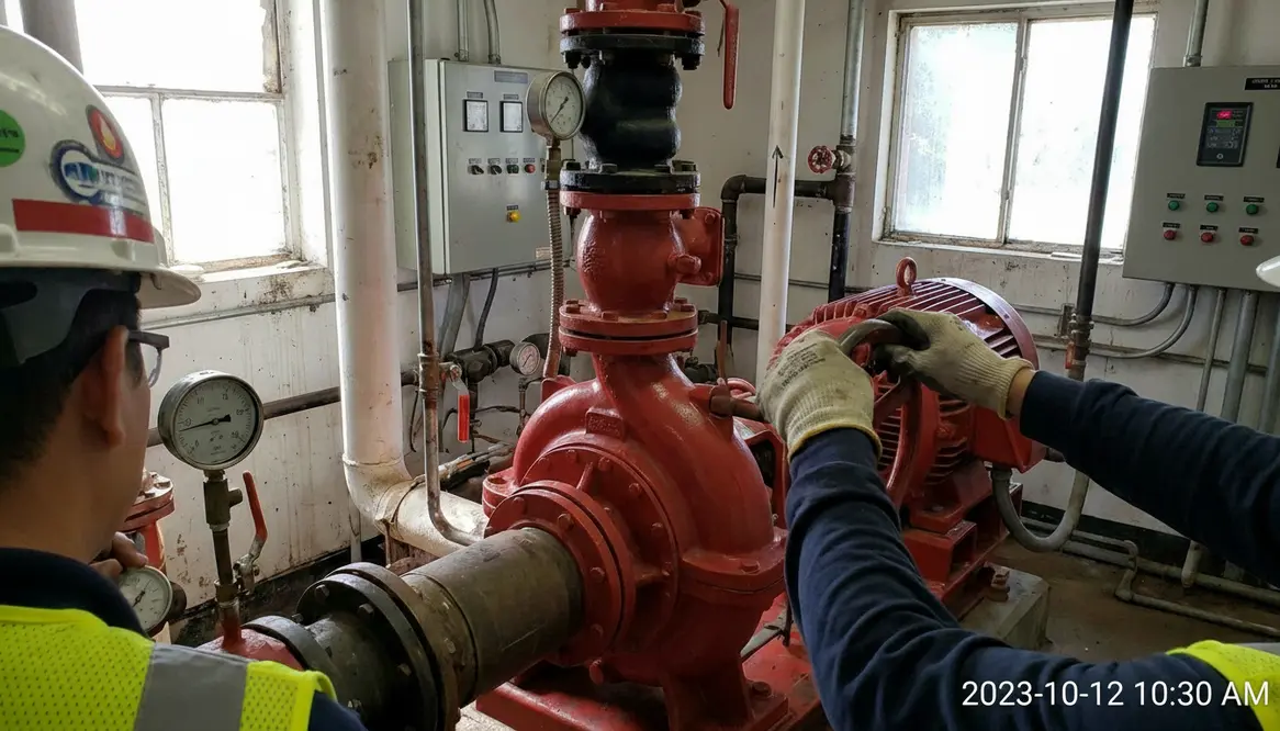 weekly fire pump test