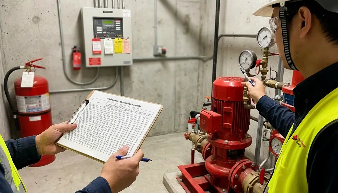 fire protection maintenance schedule