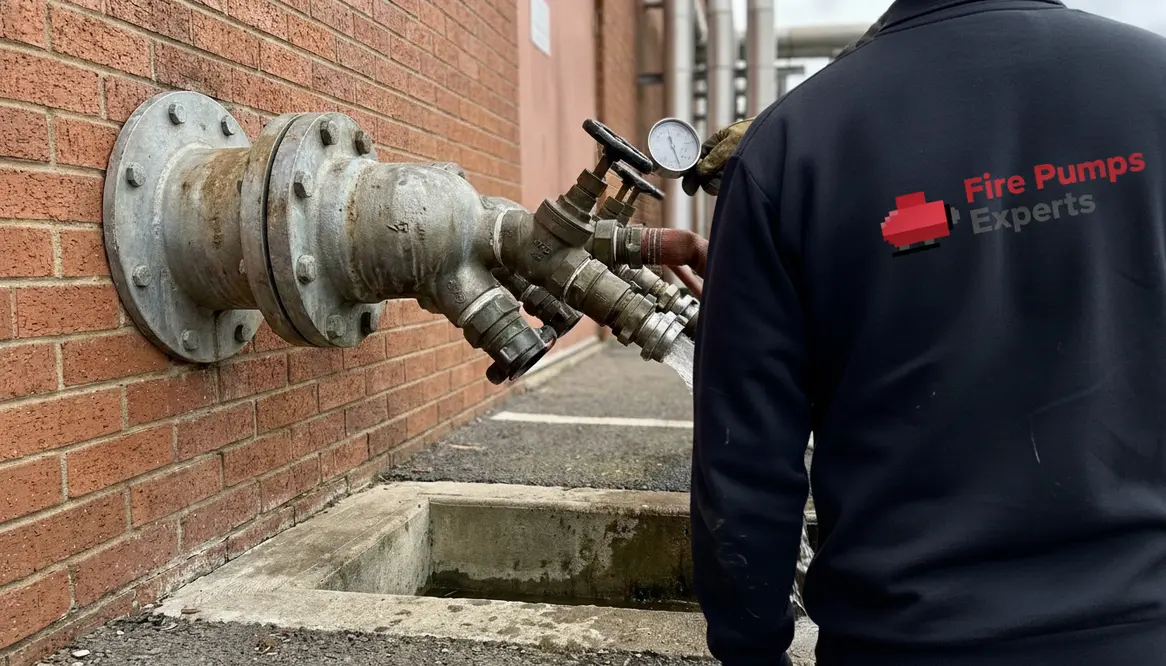 fire pump test header
