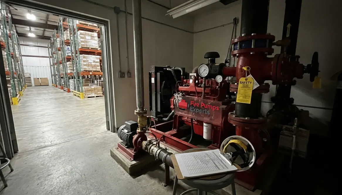 warehouse fire pump requirements