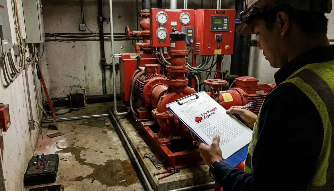 AS 1851 fire pump inspection